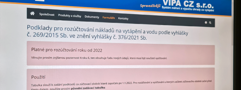 Podklady k rozpočtu za rok 2022